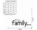 We Are Family Quotes Wall  Art Stickers